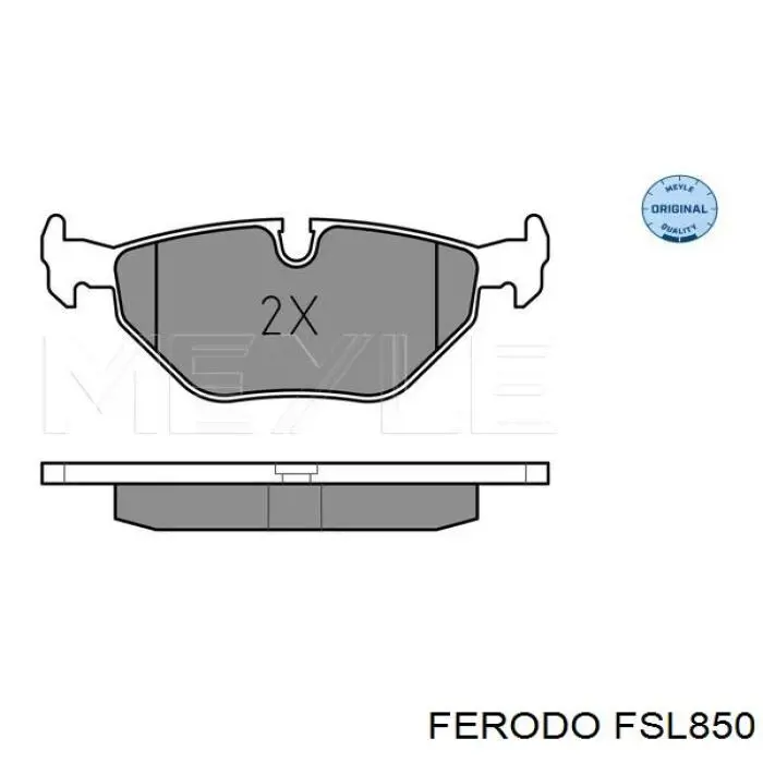 Задние тормозные колодки FSL850 Ferodo