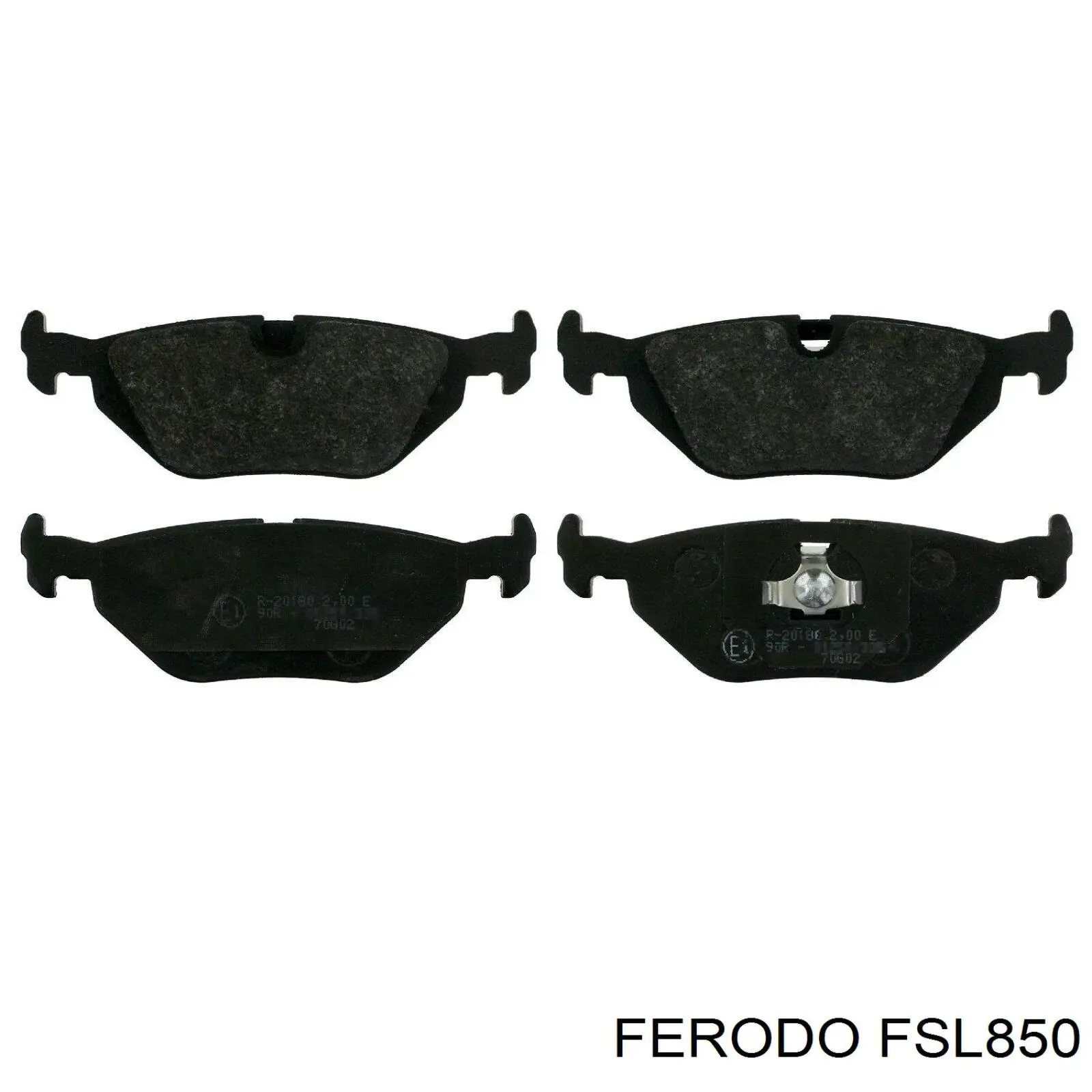 FSL850 Ferodo Колодки тормозные дисковые комплект