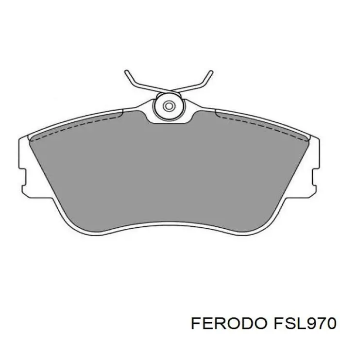 Купить FSL970 Ferodo Колодки тормозные