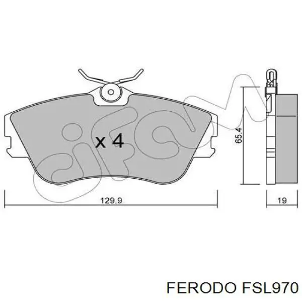 FSL970 Ferodo Колодки передние