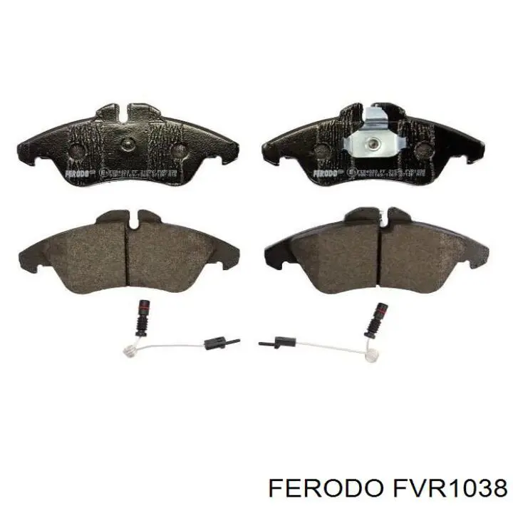 FVR1038 Ferodo колодки тормозные передние дисковые