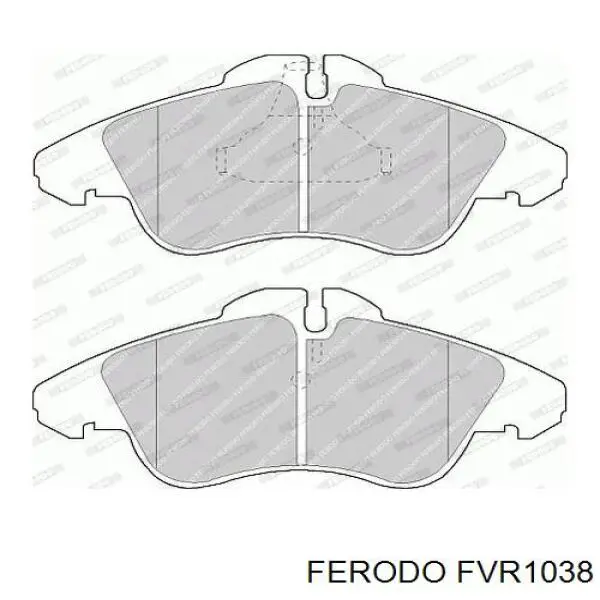 Pastillas de freno delanteras FVR1038 Ferodo
