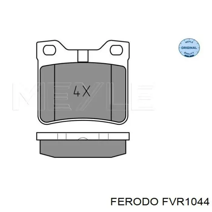 Купить FVR1044 Ferodo Колодки тормозные задние, дисковые