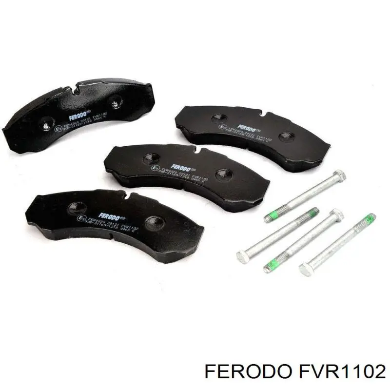 FVR1102 Ferodo колодки тормозные задние дисковые