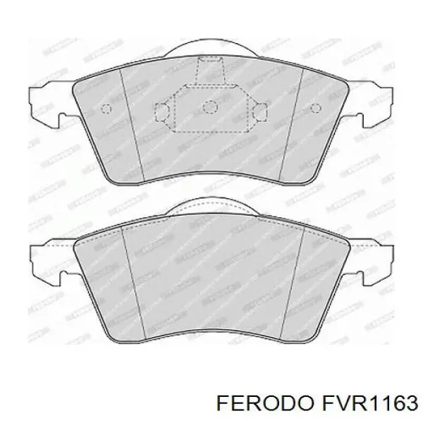 FVR1163 Ferodo передние тормозные колодки