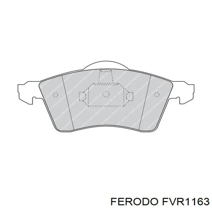 Pastillas de freno delanteras FVR1163 Ferodo