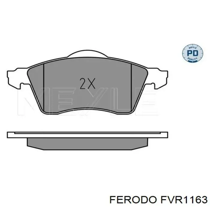 Колодки Ferodo FVR1163 цена, от 25.34 USD