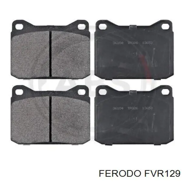 Передние тормозные колодки FVR129 Ferodo