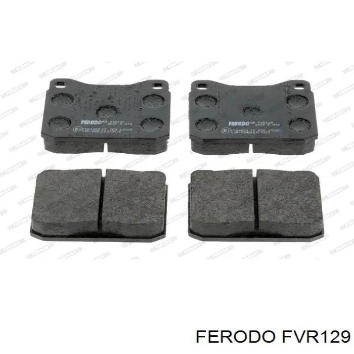 FVR129 Ferodo колодки тормозные передние дисковые