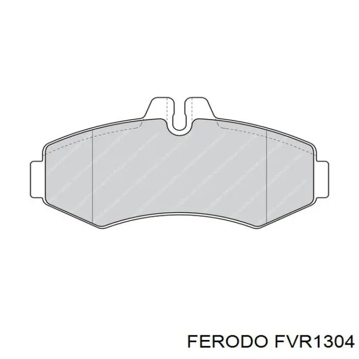 Pastillas de freno delanteras FVR1304 Ferodo
