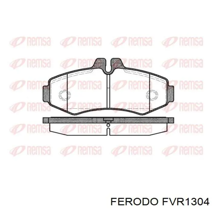 FVR1304 Ferodo колодки тормозные передние дисковые