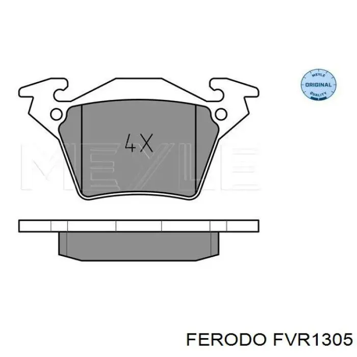 FVR1305 Ferodo Колодки тормозные дисковые комплект