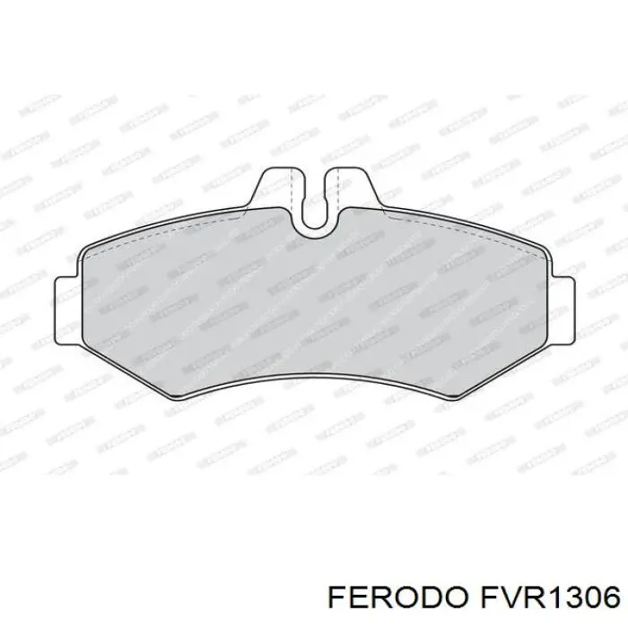Колодки тормозные задние дисковые FERODO FVR1306