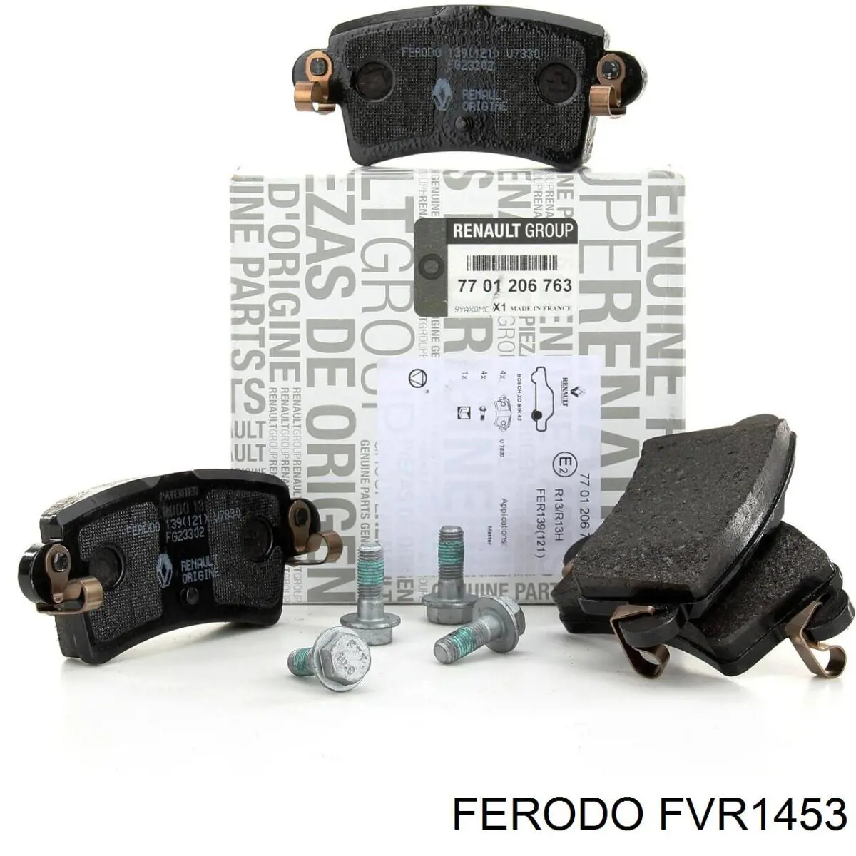 Pastillas de freno traseras FVR1453 Ferodo