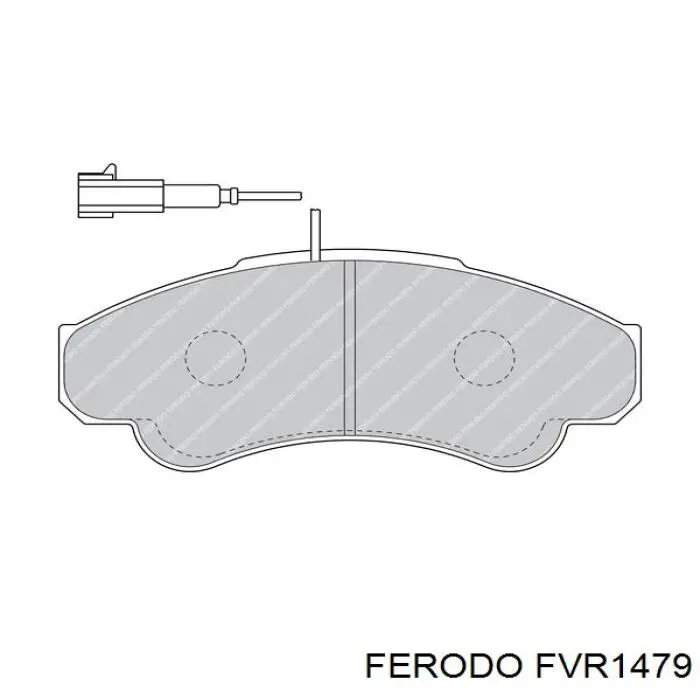 Pastillas de freno delanteras FVR1479 Ferodo