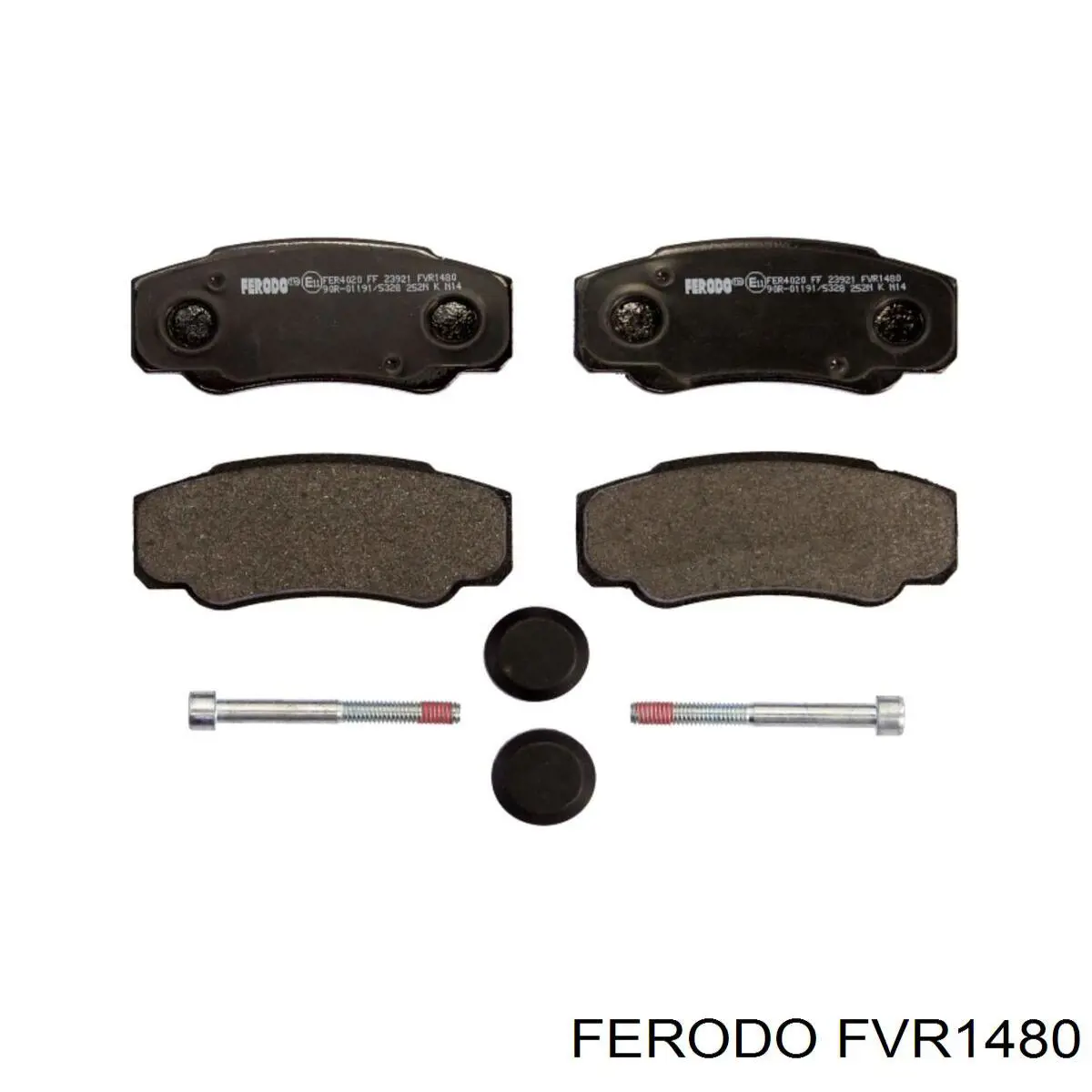 Pastillas de freno traseras FVR1480 Ferodo