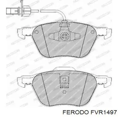 FVR1497 Ferodo колодки тормозные передние дисковые