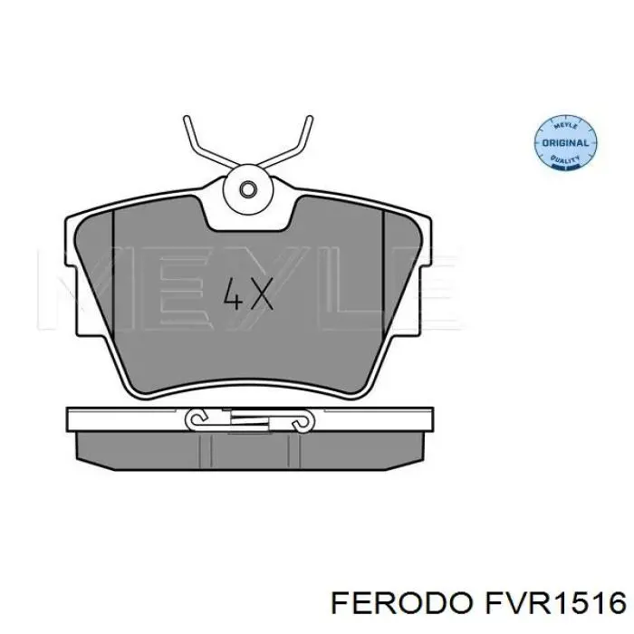 Купить FVR1516 Ferodo Колодки тормозные задние, дисковые