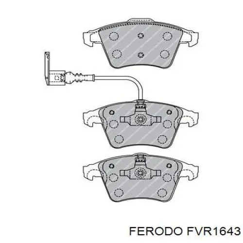 FVR1643 Ferodo колодки тормозные передние дисковые