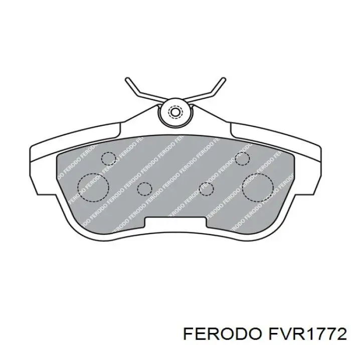 Pastillas de freno traseras FVR1772 Ferodo