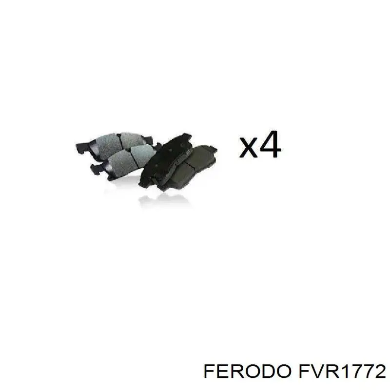 Задние тормозные колодки FVR1772 Ferodo