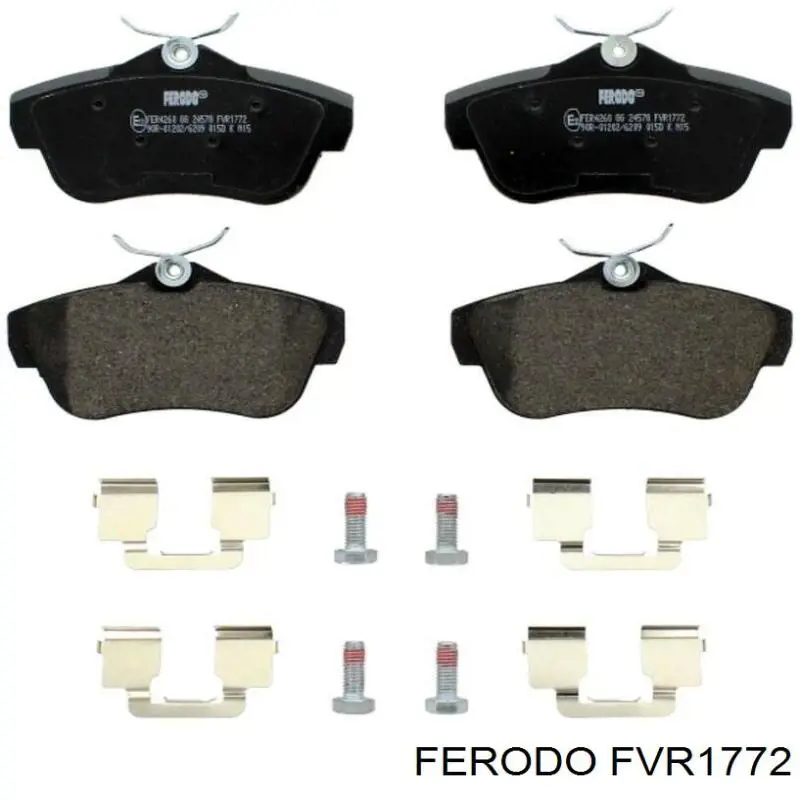 Колодки дисковые  Ferodo FVR1772 цена, от 36.74 USD