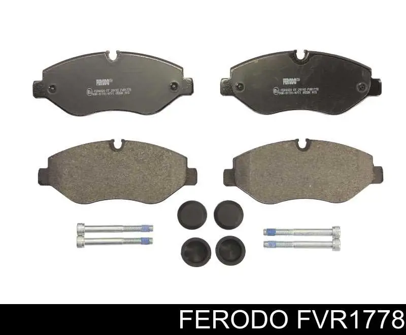 FVR1778 Ferodo колодки тормозные передние дисковые