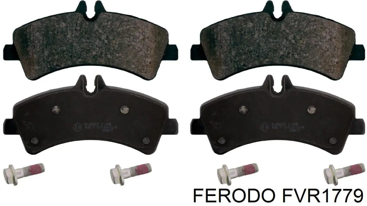 FVR1779 Ferodo колодки тормозные задние дисковые