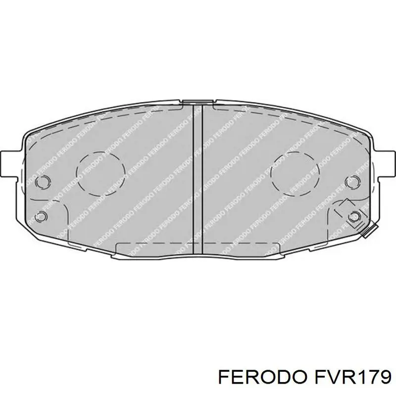 Передние тормозные колодки FVR179 Ferodo