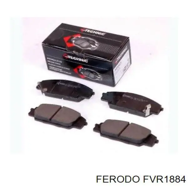 Передние тормозные колодки FVR1884 Ferodo