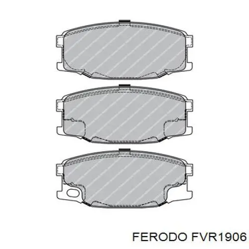 FVR1906 Ferodo колодки тормозные передние дисковые
