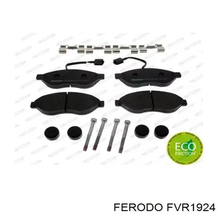 FVR1924 Ferodo колодки тормозные передние дисковые