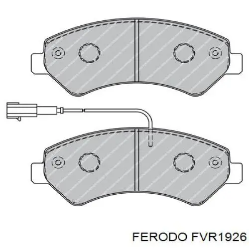 FVR1926 Ferodo колодки тормозные передние дисковые