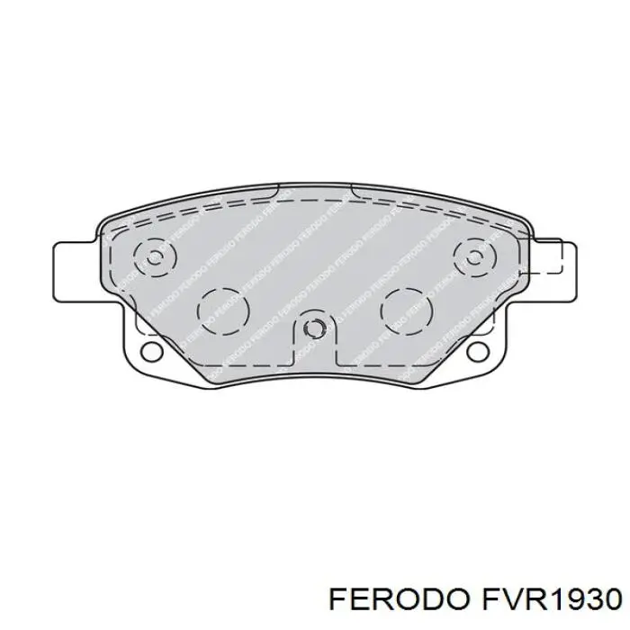 Купить FVR1930 Ferodo Колодки тормозные задние, дисковые