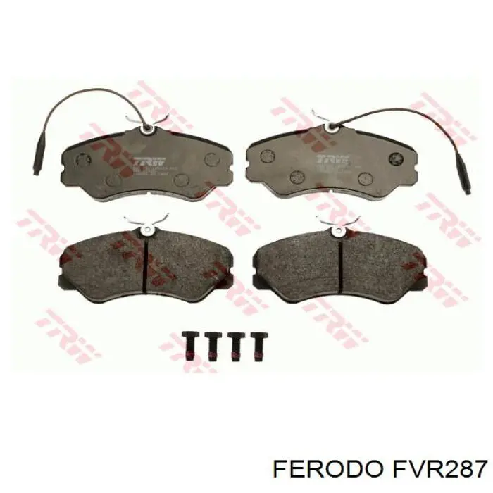 FVR287 Ferodo колодки тормозные передние дисковые