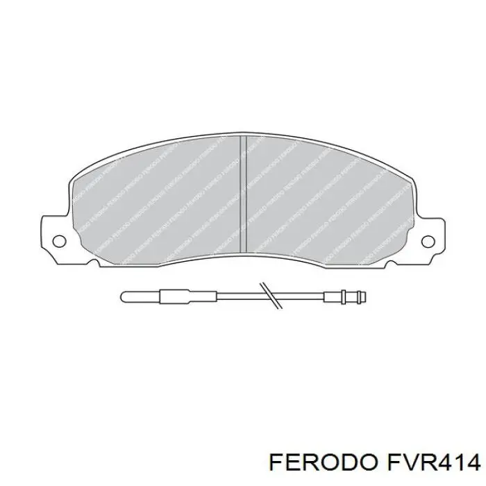 FVR414 Ferodo колодки тормозные передние дисковые