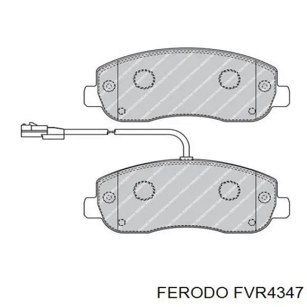 Pastillas de freno delanteras FVR4347 Ferodo