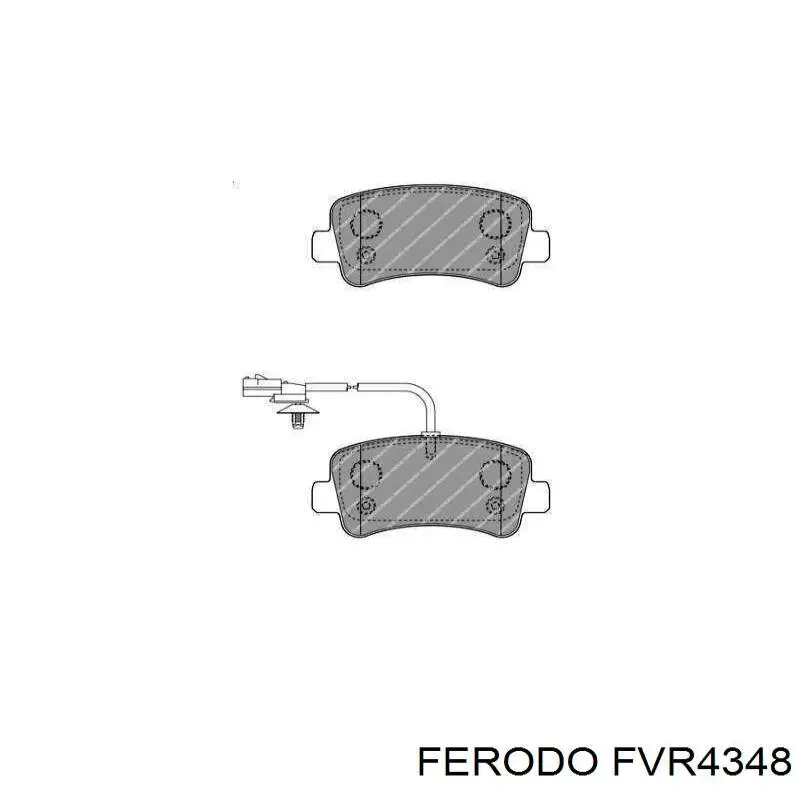 Колодки дисковые  Ferodo FVR4348 цена, от 35.51 USD