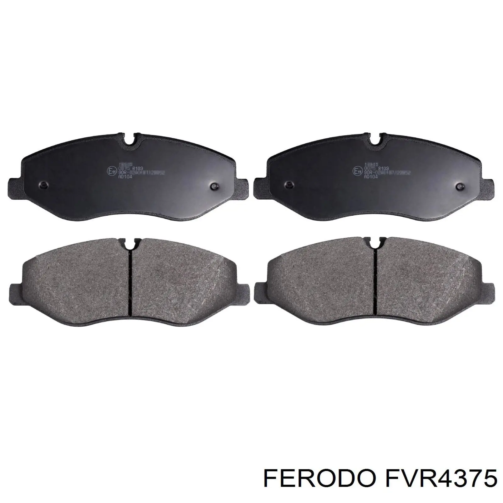 Передние тормозные колодки FVR4375 Ferodo
