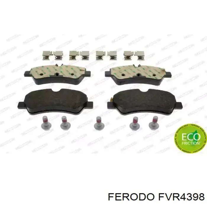 FVR4398 Ferodo колодки тормозные задние дисковые