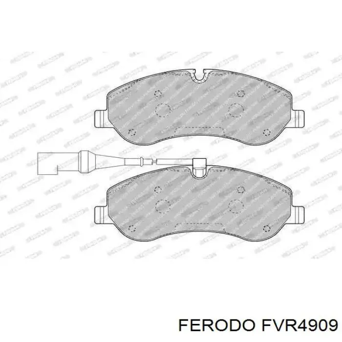 FVR4909 Ferodo sapatas do freio dianteiras de disco