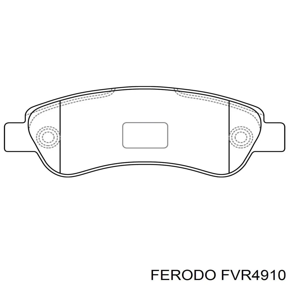 Колодки дисковые  Ferodo FVR4910 цена, от 35.38 USD