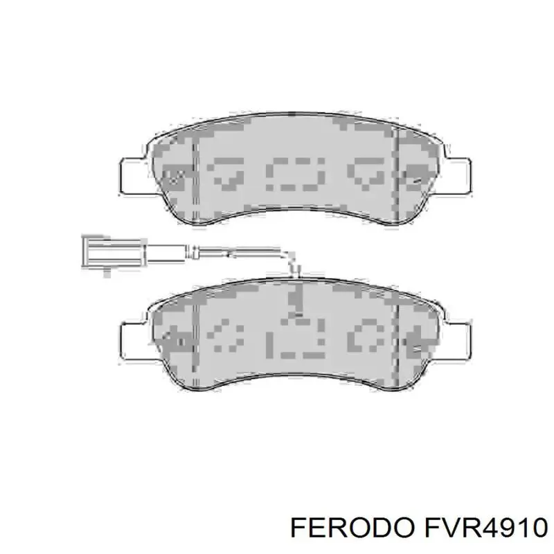 FVR4910 Ferodo задние тормозные колодки