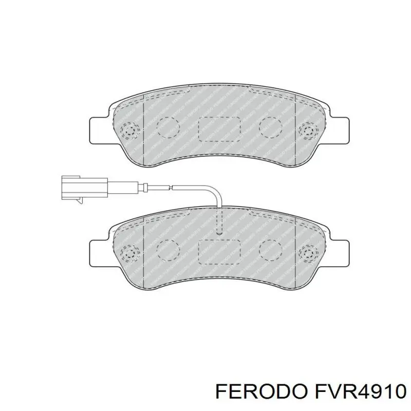 Pastillas de freno traseras FVR4910 Ferodo