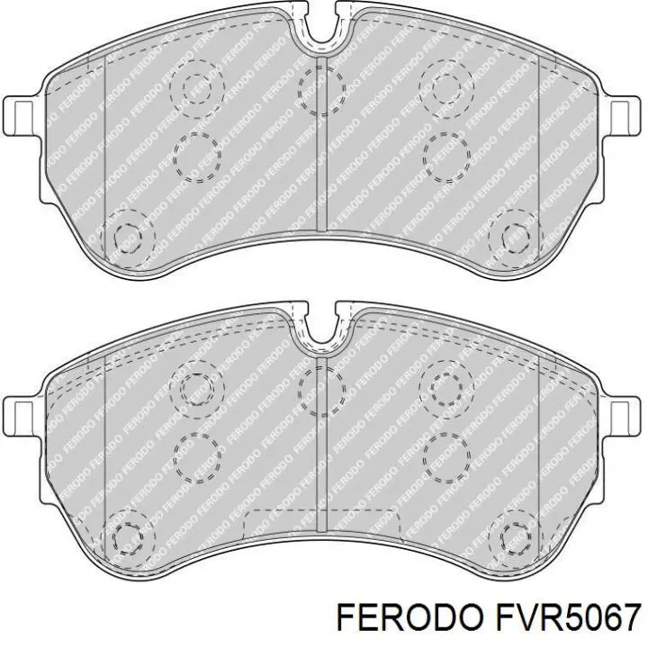 FVR5067 Ferodo sapatas do freio dianteiras de disco