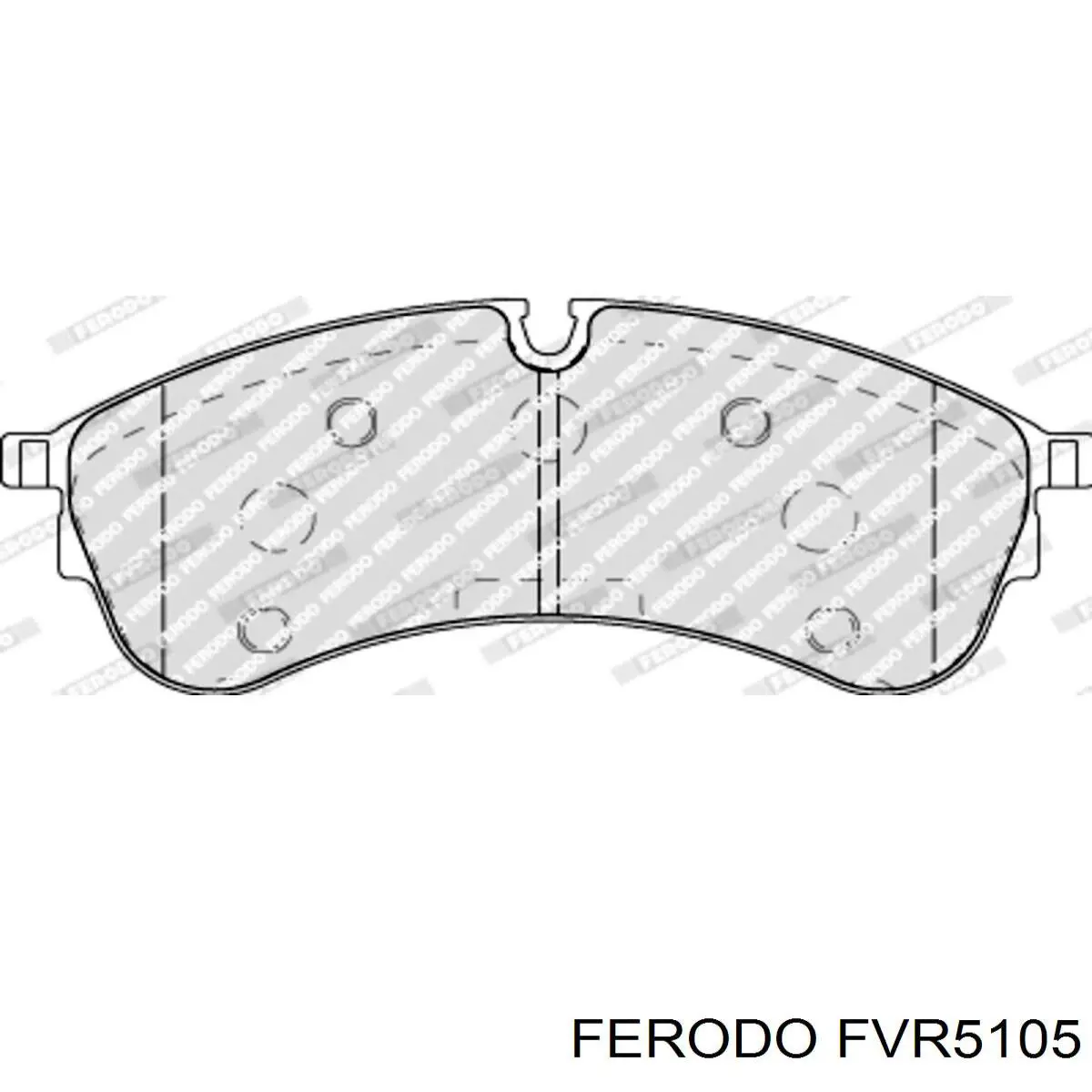 FVR5105 Ferodo передние тормозные колодки
