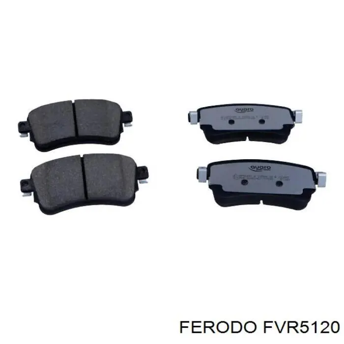 FVR5120 Ferodo sapatas do freio traseiras de disco