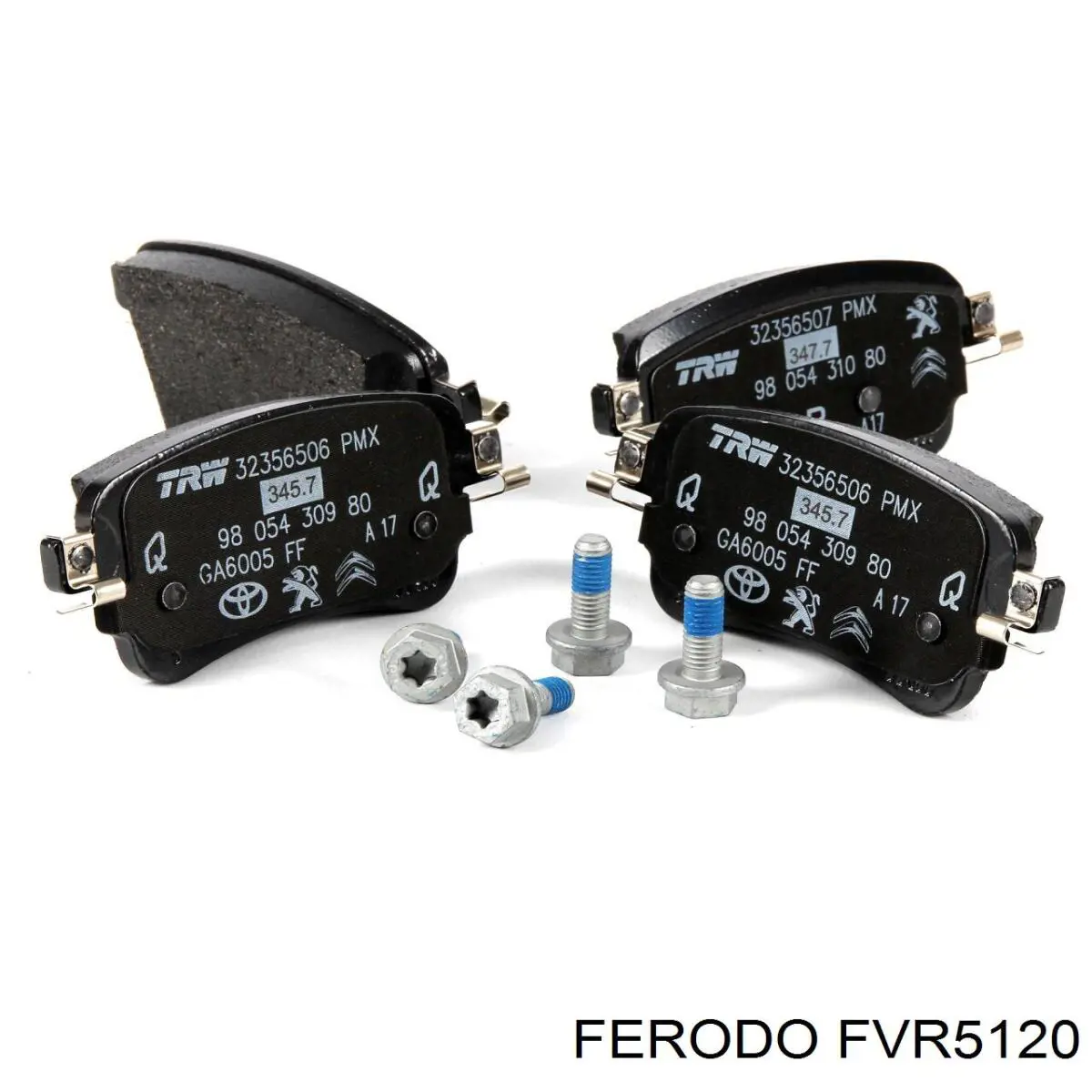 Купить FVR5120 Ferodo Колодки тормозные задние, дисковые