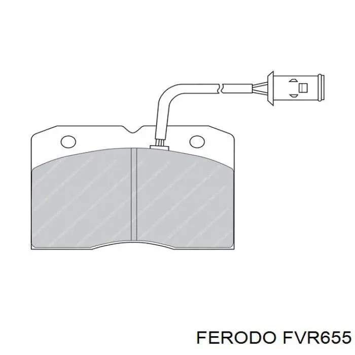 Pastillas de freno delanteras FVR655 Ferodo