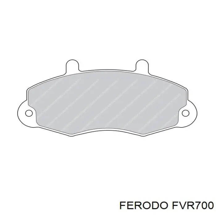 FVR700 Ferodo колодки тормозные передние дисковые